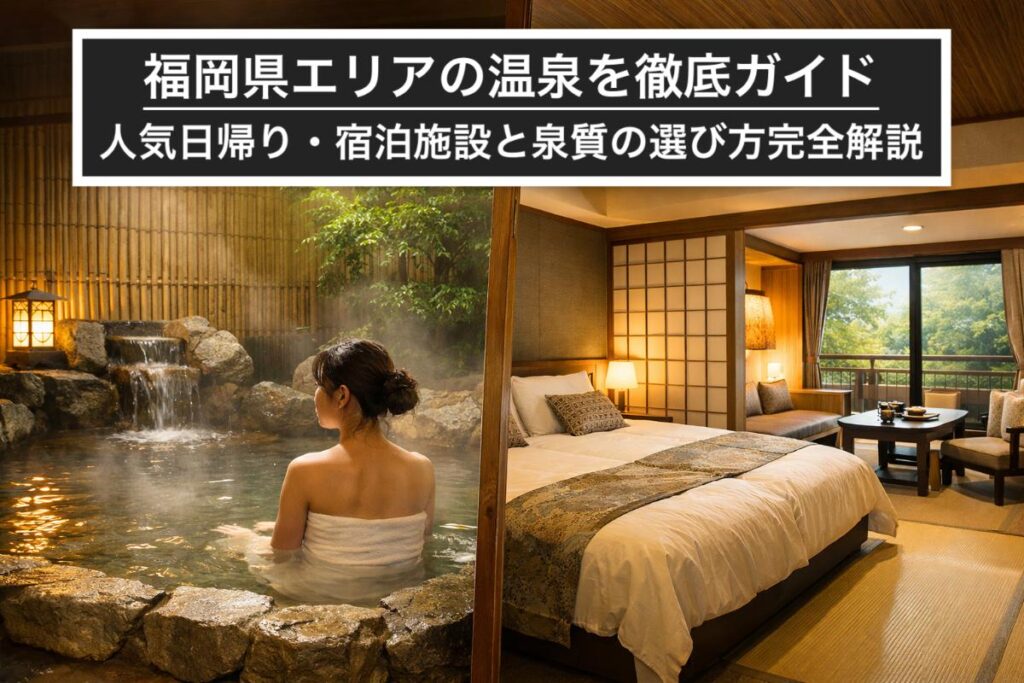 福岡県エリアの温泉を徹底ガイド｜人気日帰り・宿泊施設と泉質の選び方完全解説