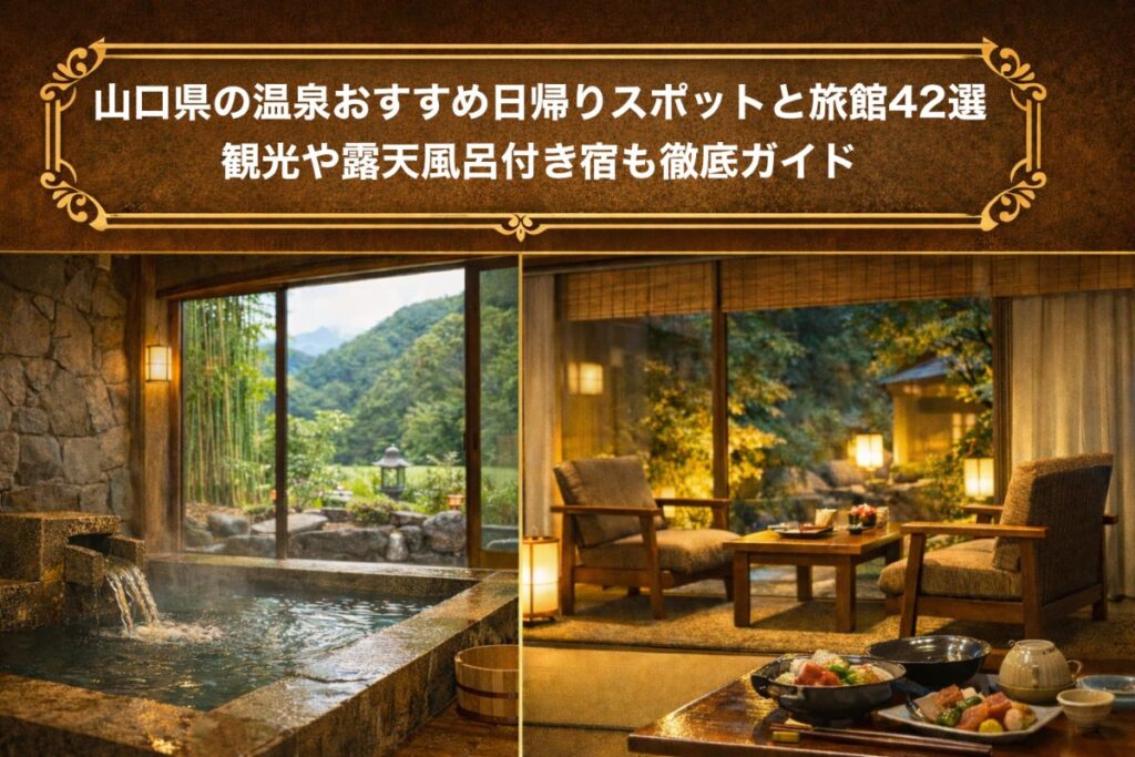 山口県の温泉おすすめ日帰りスポットと旅館42選｜観光や露天風呂付き宿も徹底ガイド