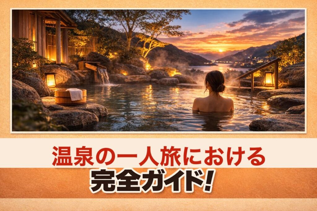 温泉の一人旅における完全ガイド！ひとり旅の魅力と実践ポイントなどを解説