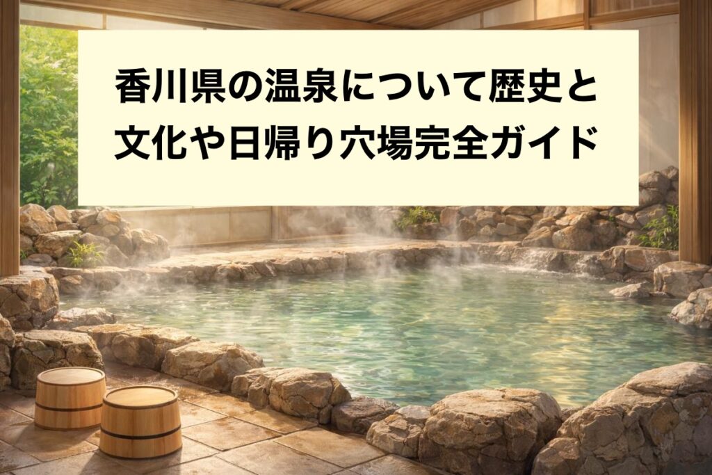 香川県の温泉について歴史と文化や日帰り穴場完全ガイド