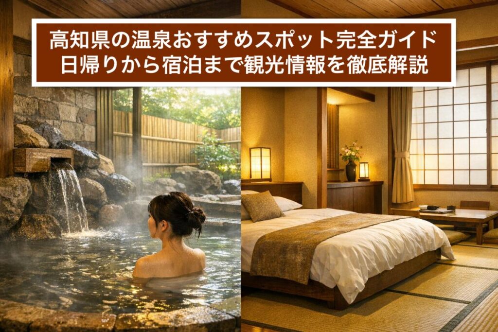 高知県の温泉おすすめスポット完全ガイド｜日帰りから宿泊まで観光情報を徹底解説