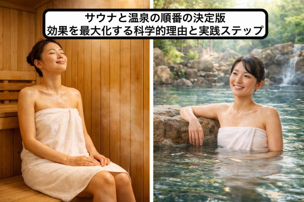 サウナと温泉の順番の決定版｜効果を最大化する科学的理由と実践ステップ