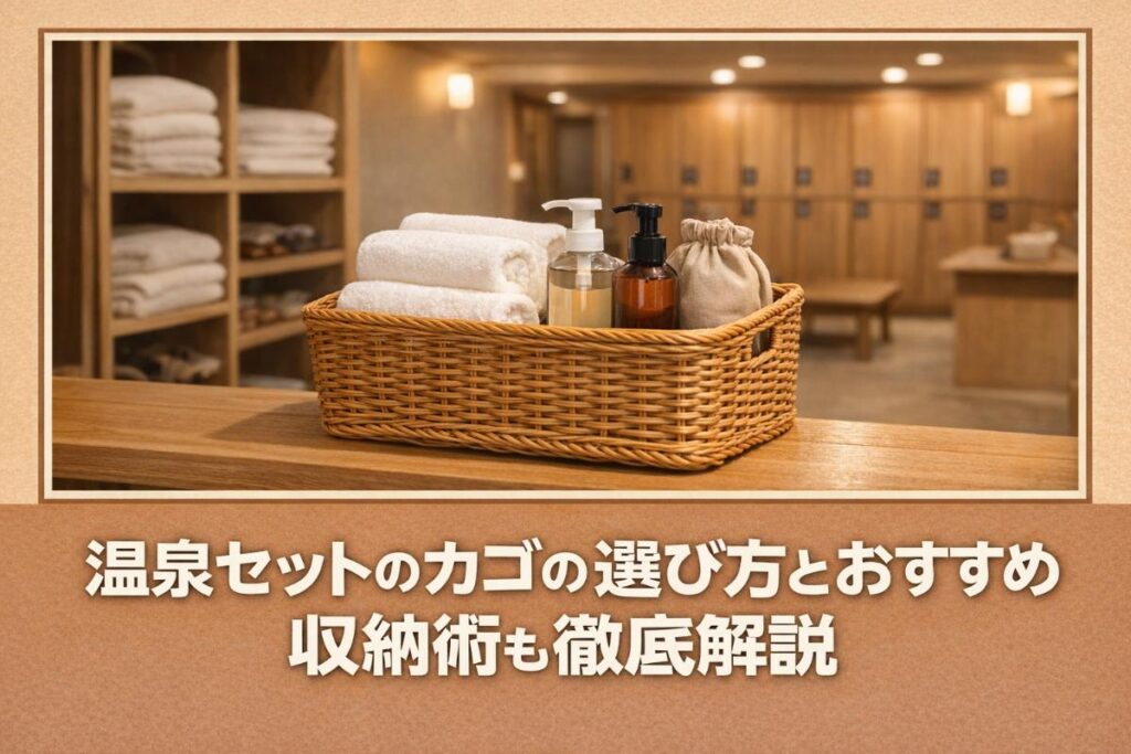 温泉セットのカゴの選び方とおすすめ｜収納術も徹底解説