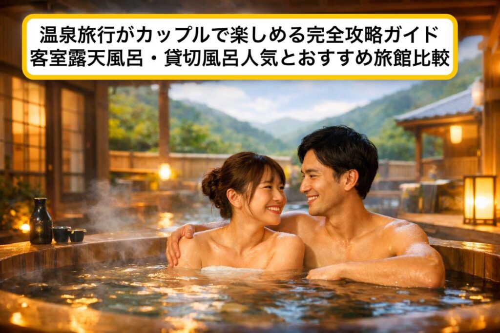 温泉旅行がカップルで楽しめる完全攻略ガイド｜客室露天風呂・貸切風呂人気とおすすめ旅館比較