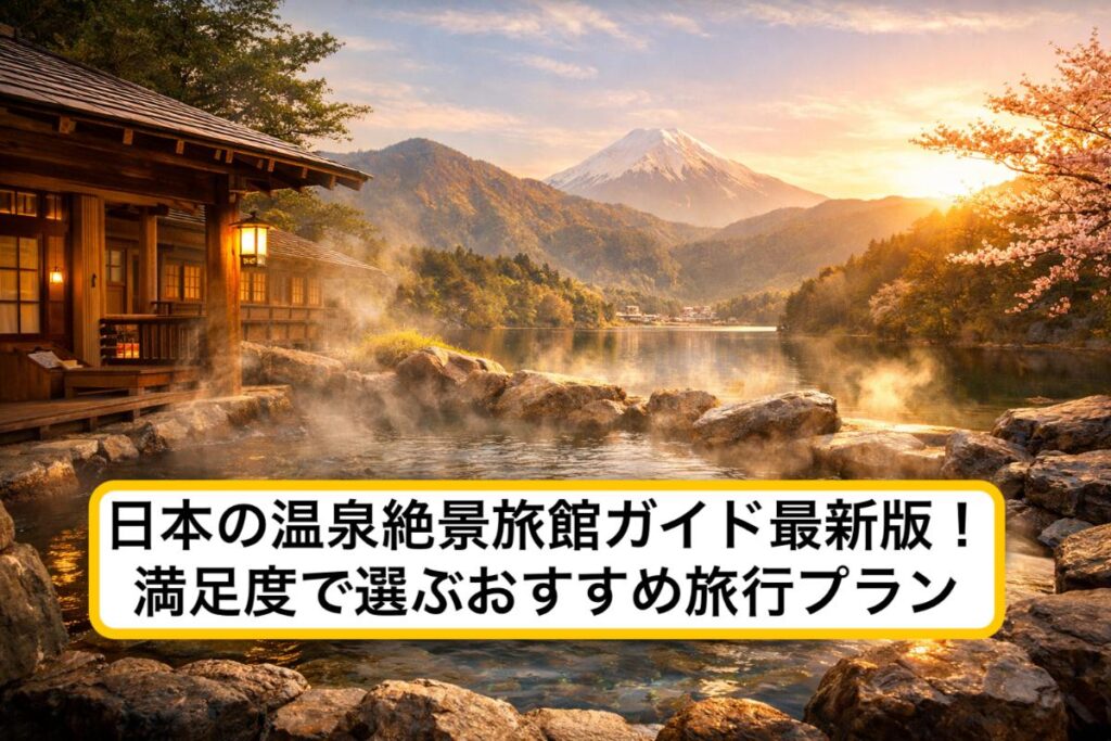 日本の温泉絶景旅館ガイド最新版！満足度で選ぶおすすめ旅行プラン