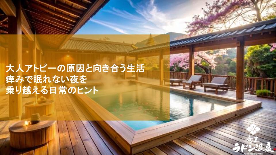 大人アトピーの原因と向き合う生活｜痒みで眠れない夜を乗り越える日常のヒント