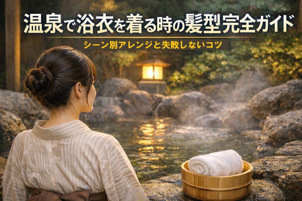 温泉で浴衣を着る時の髪型完全ガイド｜シーン別アレンジと失敗しないコツ