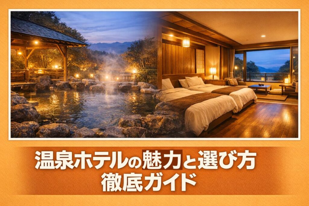 温泉ホテルの魅力と選び方徹底ガイド｜格安宿泊プラン比較
