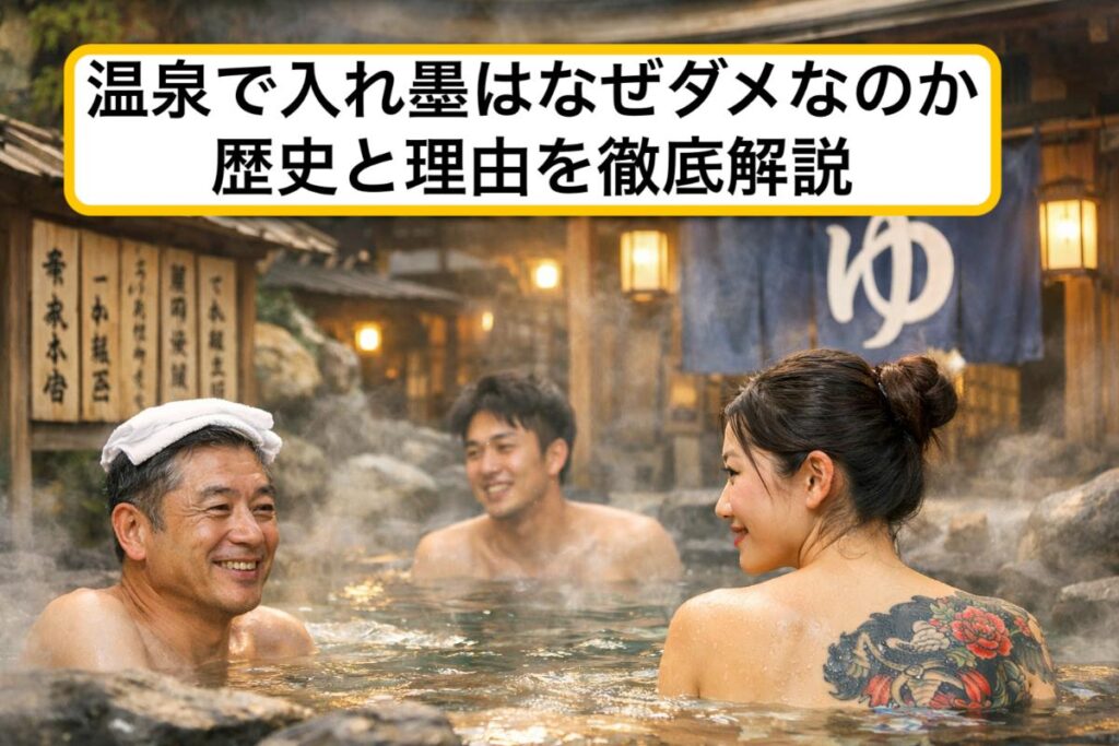 温泉で入れ墨はなぜダメなのか歴史と理由を徹底解説｜銭湯との違い