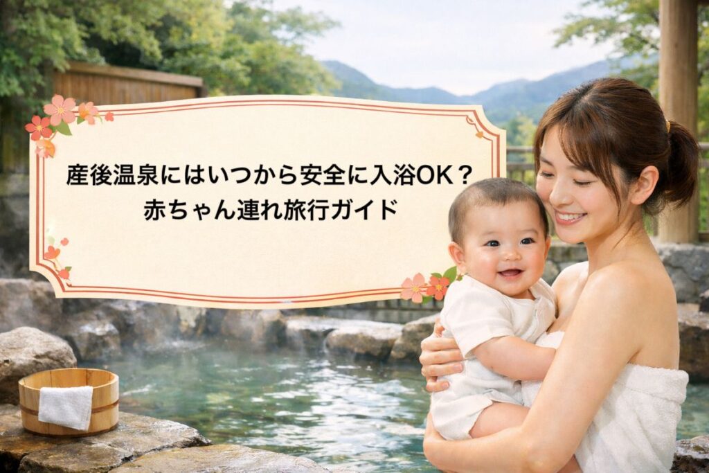 産後温泉にはいつから安全に入浴OK？赤ちゃん連れ旅行ガイド