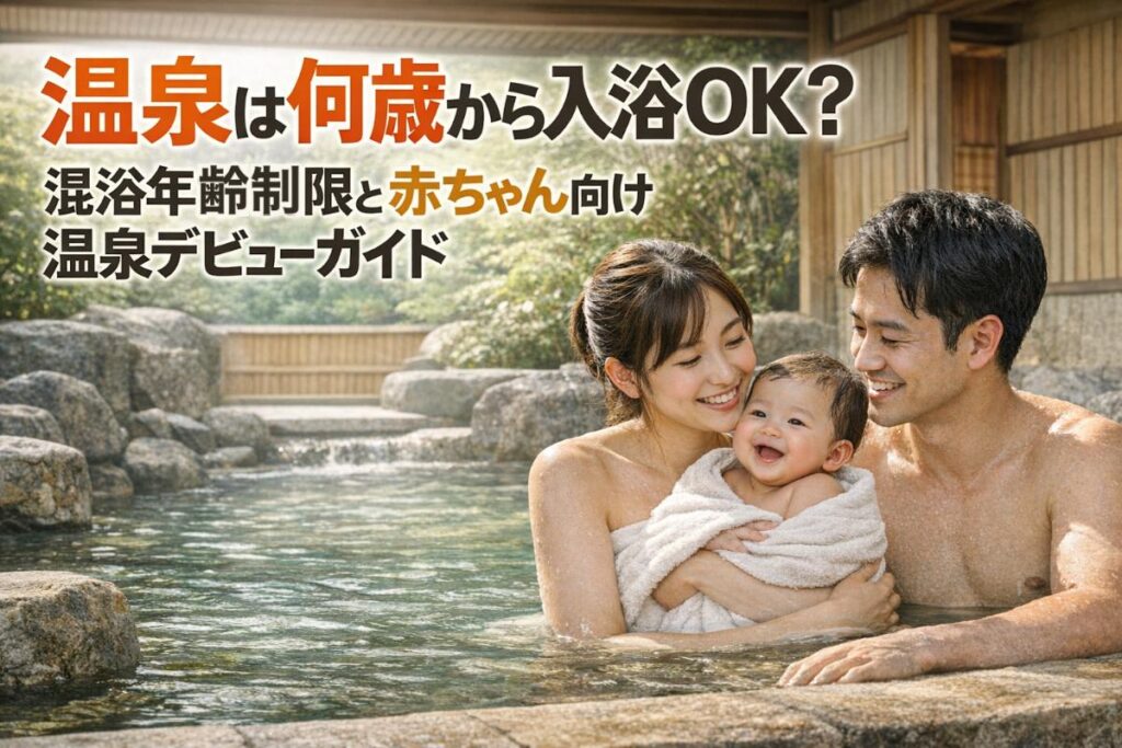 温泉は何歳から入浴OK？混浴年齢制限と赤ちゃん向け温泉デビューガイド