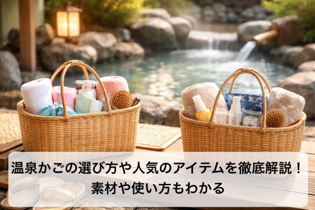 温泉かごの選び方や人気のアイテムを徹底解説！素材や使い方もわかる