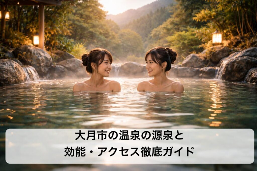 大月市の温泉の源泉と効能・アクセス徹底ガイド