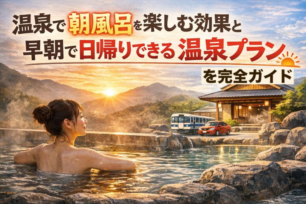 温泉で朝風呂を楽しむ効果と早朝で日帰りできる温泉プランを完全ガイド