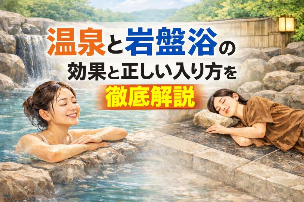 温泉と岩盤浴の効果と正しい入り方を徹底解説