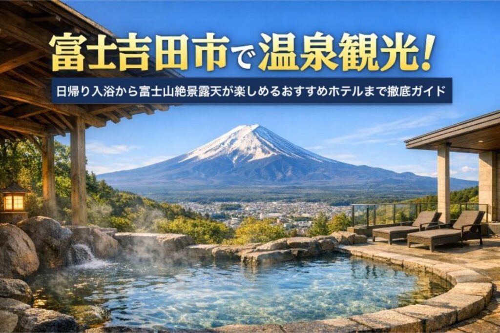 富士吉田市で温泉観光！日帰り入浴から富士山絶景露天が楽しめるおすすめホテルまで徹底ガイド