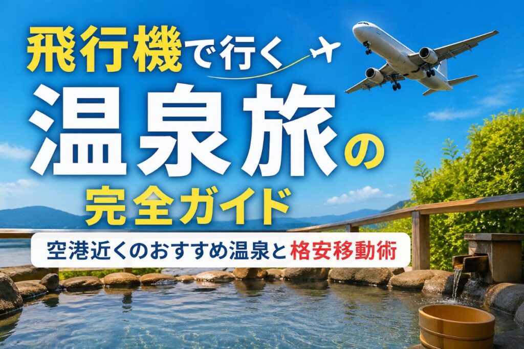 飛行機で行く温泉旅の完全ガイド｜空港近くのおすすめ温泉と格安移動術