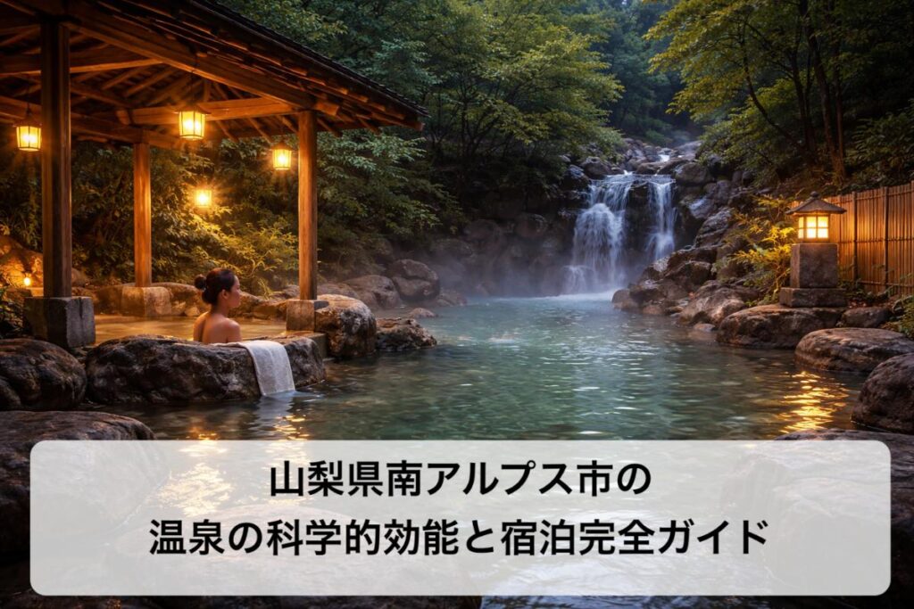 山梨県南アルプス市の温泉の科学的効能と宿泊完全ガイド