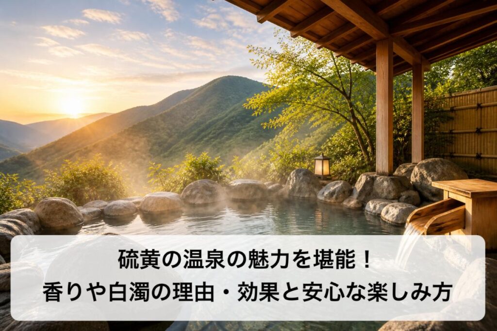 硫黄の温泉の魅力を堪能！香りや白濁の理由・効果と安心な楽しみ方