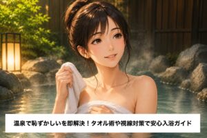 温泉で恥ずかしいを即解決！タオル術や視線対策で安心入浴ガイド