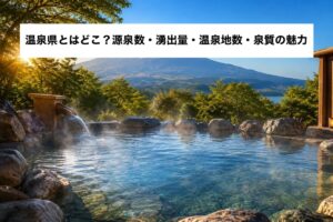 温泉県とはどこ？源泉数・湧出量・温泉地数・泉質の魅力
