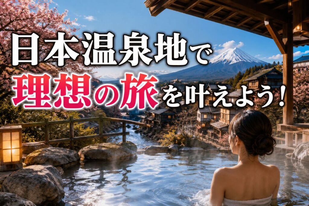 日本温泉地で理想の旅を叶えよう！