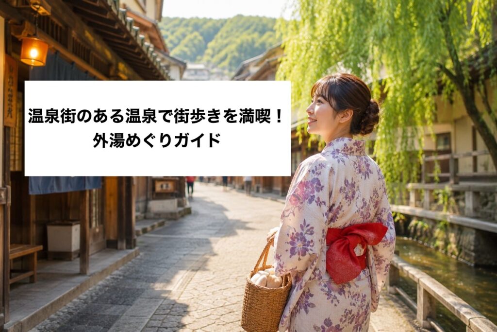 温泉街のある温泉で街歩きを満喫！外湯めぐりガイド