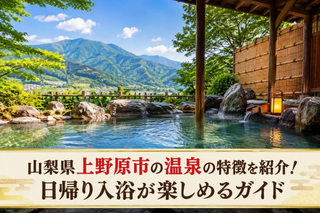 山梨県上野原市の温泉の特徴を紹介！日帰り入浴が楽しめるガイド