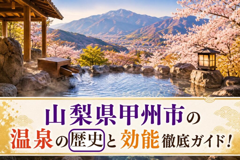 山梨県甲州市の温泉の歴史と効能徹底ガイド！