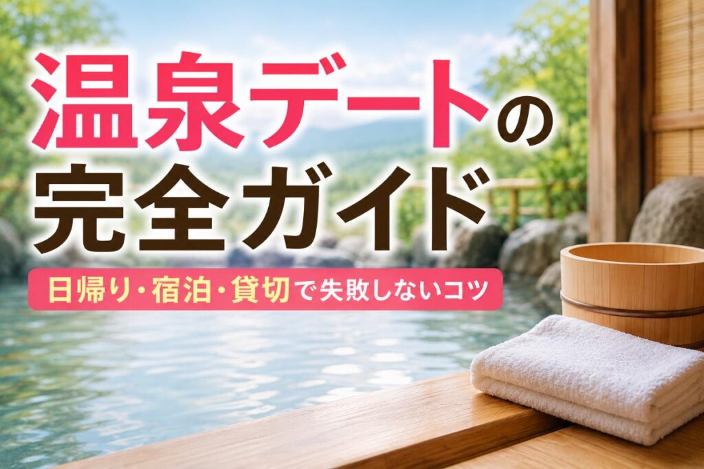温泉デートの完全ガイド｜日帰り・宿泊・貸切で失敗しないコツ