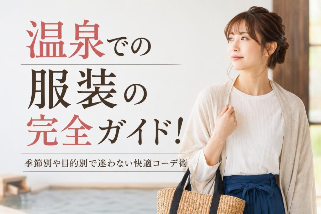 温泉での服装の完全ガイド！季節別や目的別で迷わない快適コーデ術