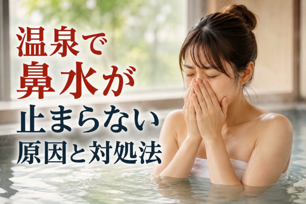 温泉で鼻水が止まらない原因と対処法