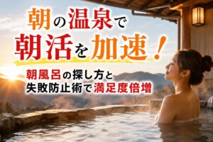 朝の温泉で朝活を加速！朝風呂の探し方と失敗防止術で満足度倍増