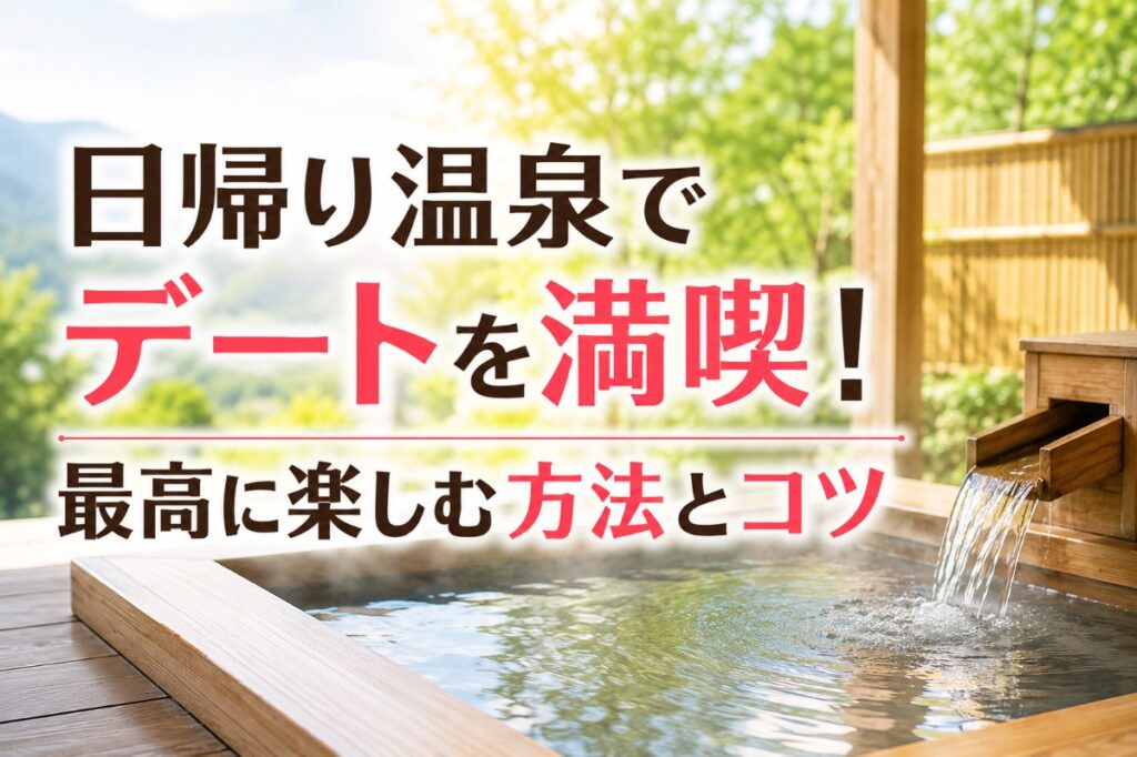 日帰り温泉でデートを満喫！最高に楽しむ方法とコツ