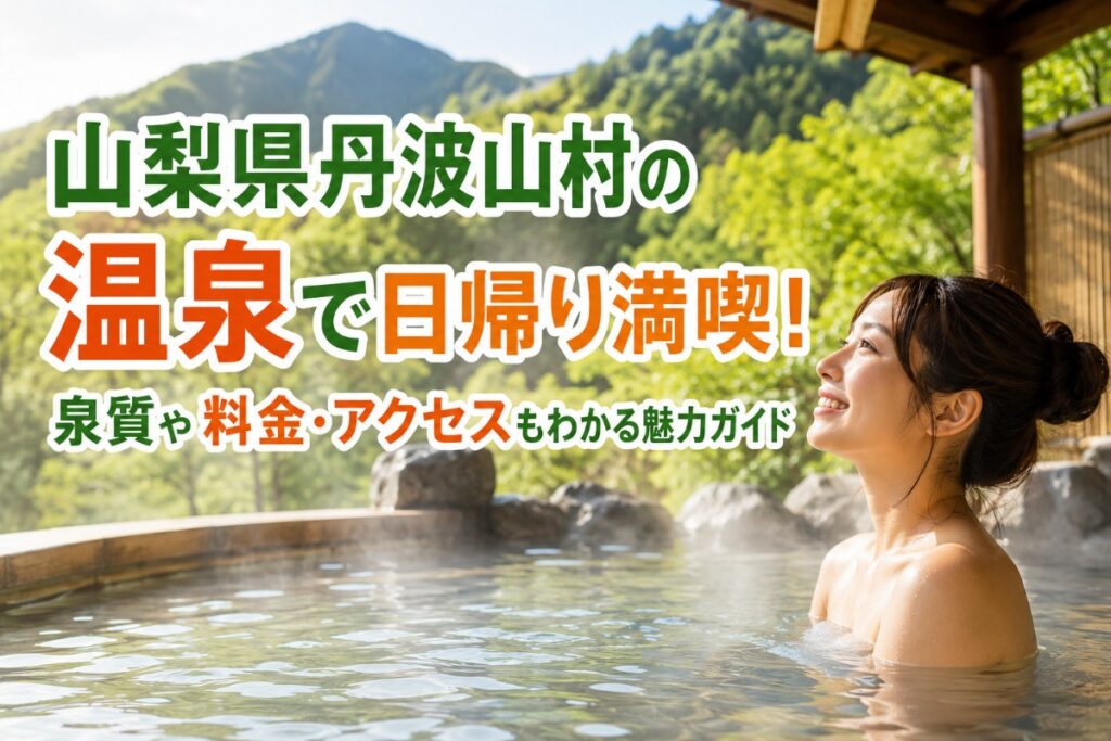山梨県丹波山村の温泉で日帰り満喫！泉質や料金・アクセスもわかる魅力ガイド