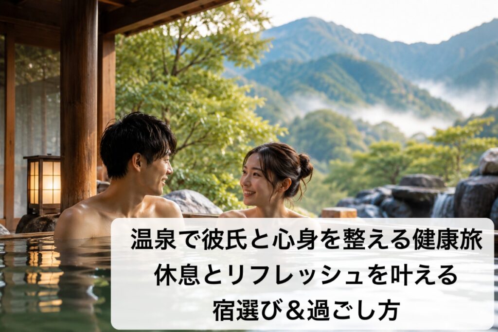 温泉で彼氏と心身を整える健康旅｜休息とリフレッシュを叶える宿選び＆過ごし方