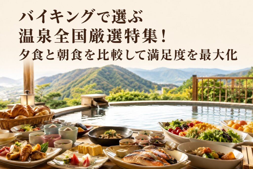 バイキングで選ぶ温泉全国厳選特集！夕食と朝食を比較して満足度を最大化
