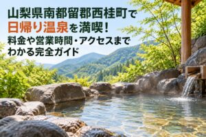 山梨県南都留郡西桂町で日帰り温泉を満喫！料金や営業時間・アクセスまでわかる完全ガイド