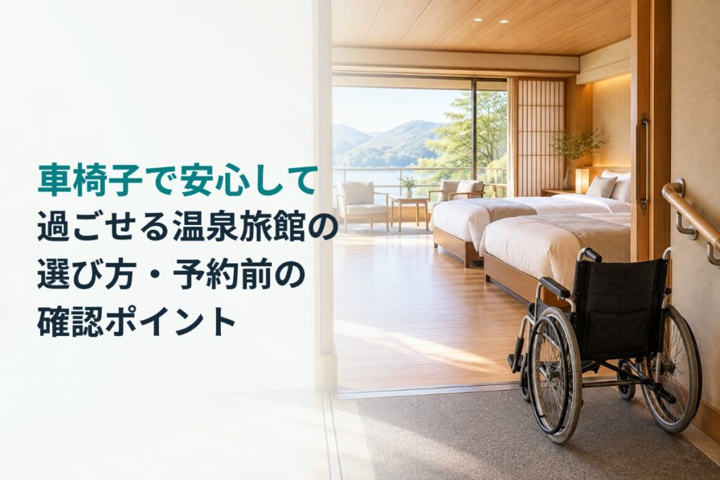 車椅子で安心して過ごせる温泉旅館の選び方・予約前の確認ポイント