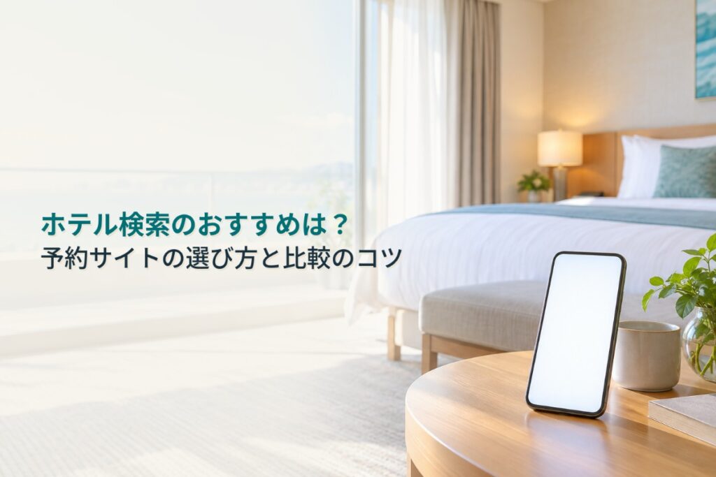 ホテル検索のおすすめは？予約サイトの選び方と比較のコツ