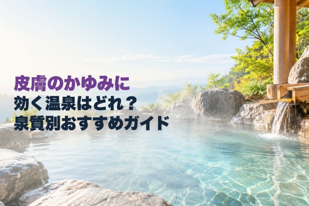 皮膚のかゆみに効く温泉はどれ？泉質別おすすめガイド