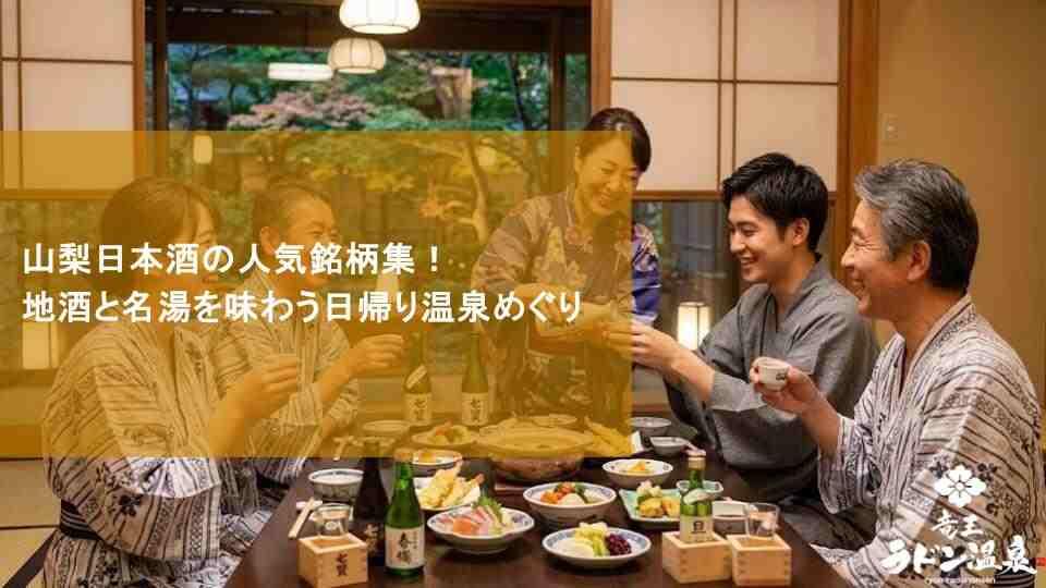 山梨日本酒の人気銘柄集！地酒と名湯を味わう日帰り温泉めぐり